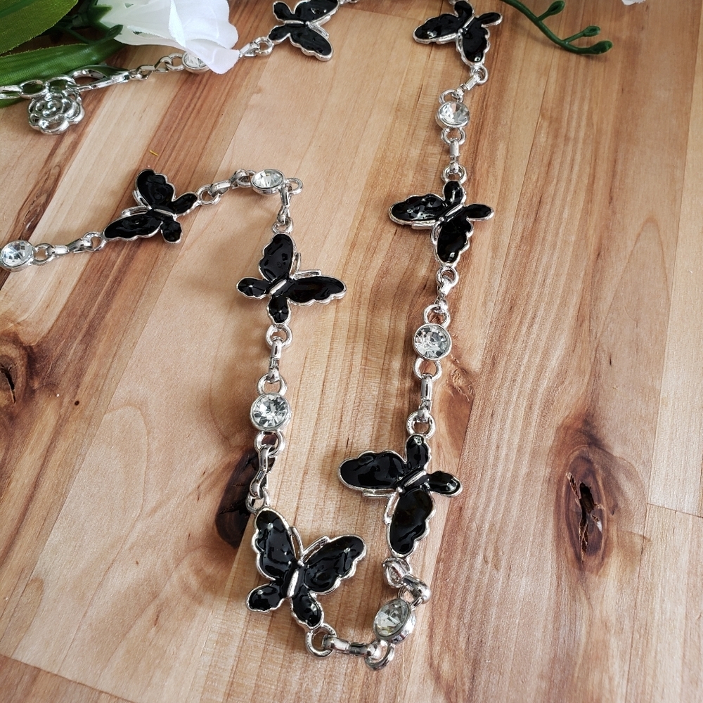 Butterfly Rhinestone Waist Chain - Picture 3 of 8